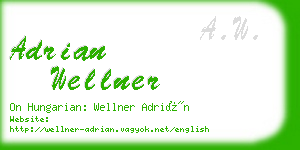 adrian wellner business card